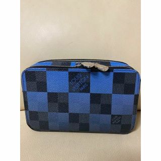 ヴィトン(LOUIS VUITTON) ダミエ ショルダーバッグ(メンズ)(ブルー