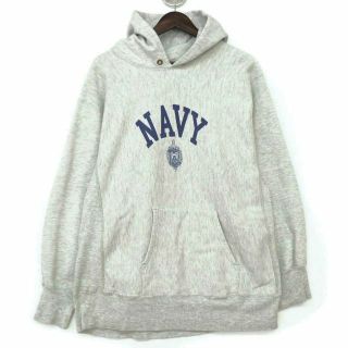 チャンピオン(Champion)の80s champion トリコタグ リバースウィーブ NAVY 染み込み(パーカー)