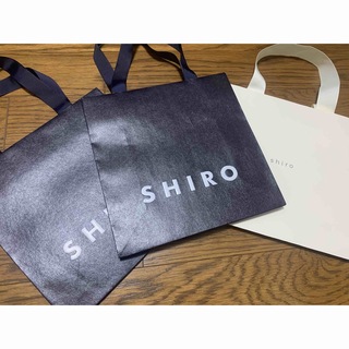シロ(shiro)のSHIRO ショッピングバッグ 3点セット(ショップ袋)