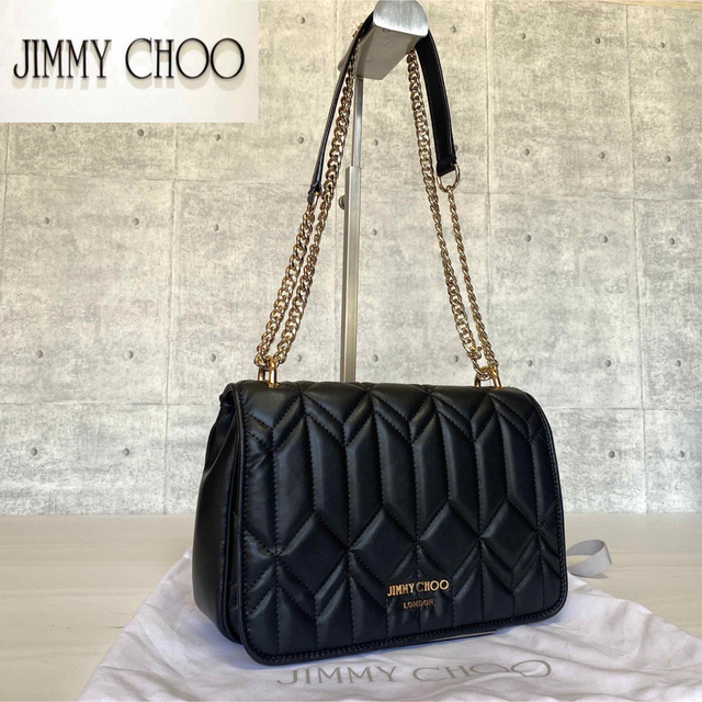 【美品】JIMMY CHOO DIONDRA BELT ブラック 2WAYBAG 3