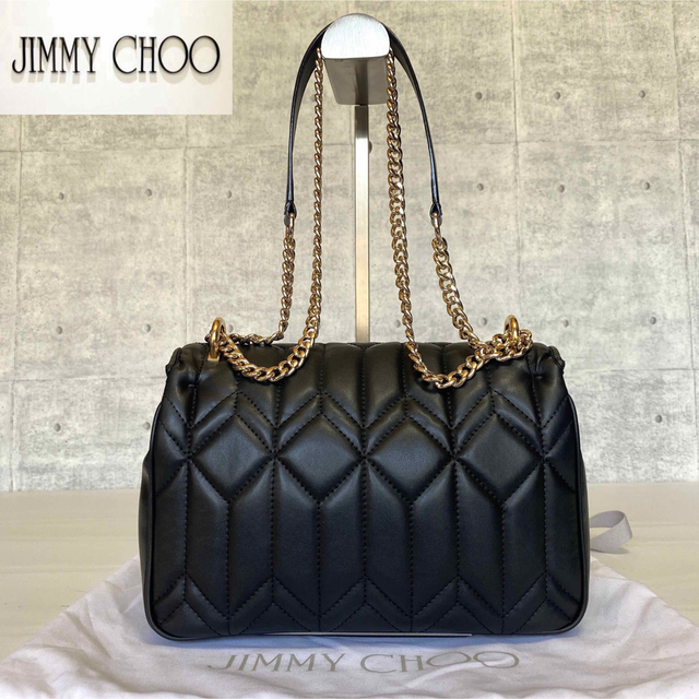 【美品】JIMMY CHOO DIONDRA BELT ブラック 2WAYBAG 1