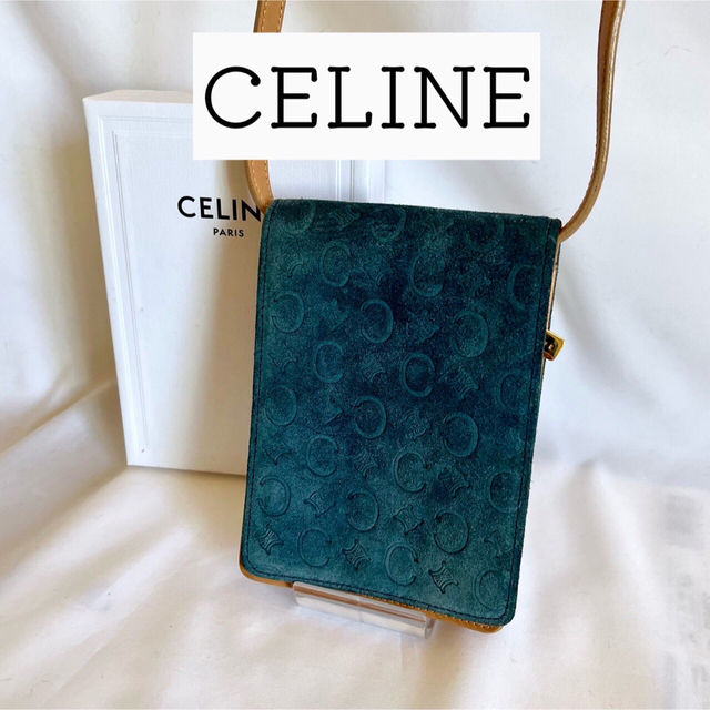 バッグ【人気】セリーヌ　Celine ショルダーウォレット　レザー　ショルダー　バッグ