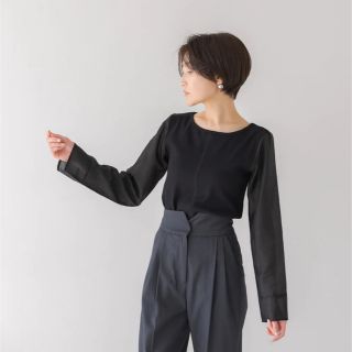 regleam シアースリーブトップス｜SHEER SLEEVE TOPS(カットソー(長袖/七分))