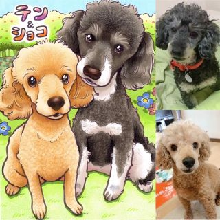 ☆ペット似顔絵(サンプル)☆(犬)