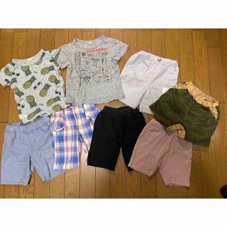 ブランシェス(Branshes)の100サイズ　ハーフパンツ　半袖 Tシャツ　まとめ売り(パンツ/スパッツ)