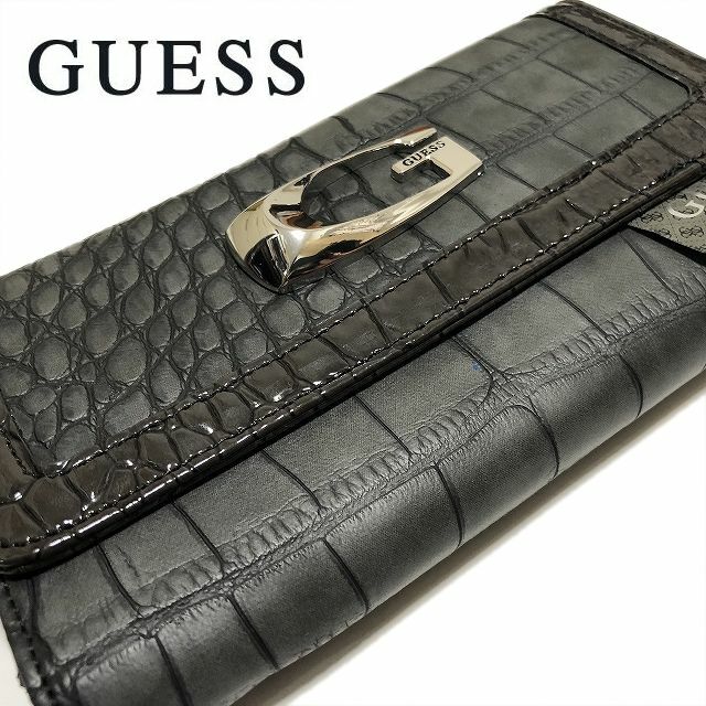 GUESS(ゲス)のGUESS ゲス ラウンドファスナー 長財布 CR259166 ブラック メンズのファッション小物(長財布)の商品写真