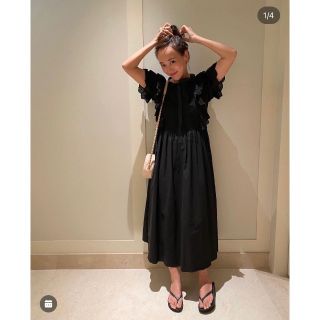 メール便対応! RosyMonster 袖フレア ロングワンピース ウエスト