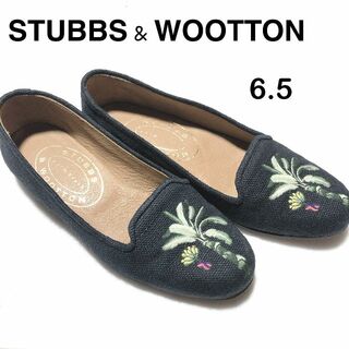 STUBBS & WOOTTON スリッポン 6.5/スタブス＆ウートン ①(ローファー/革靴)