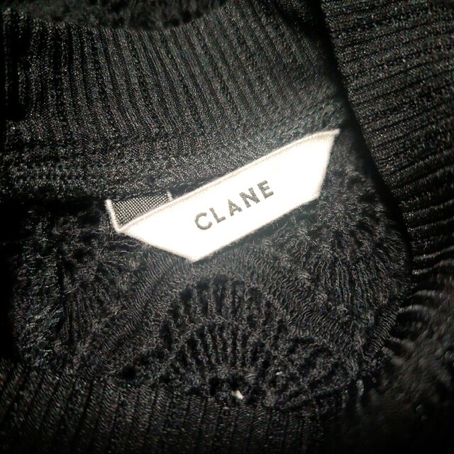 CLANE(クラネ)のクラネ  コンパクトヴィンテージレーストップス  黒 レディースのトップス(シャツ/ブラウス(半袖/袖なし))の商品写真