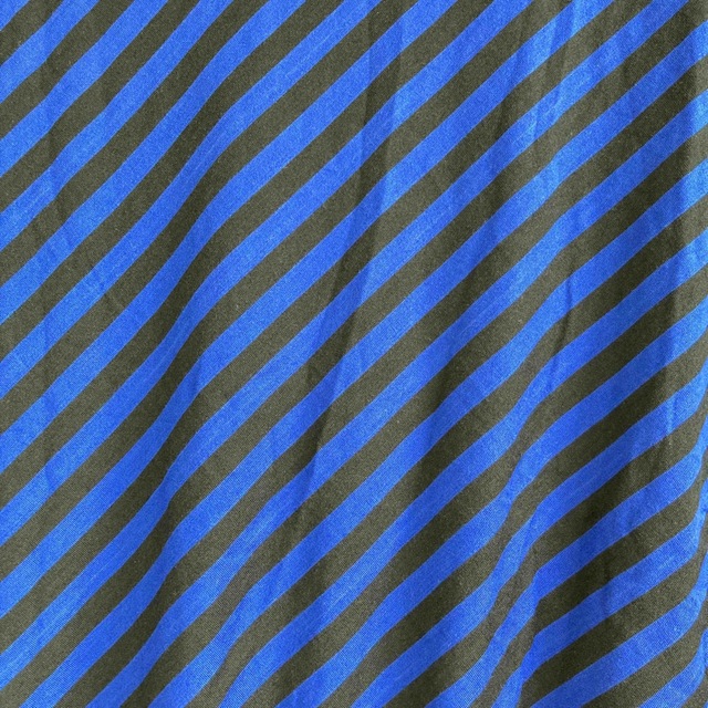 ブルーストライプ 半袖 カットソー レディースのトップス(カットソー(半袖/袖なし))の商品写真
