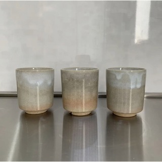 萩焼　湯呑み　３セット(グラス/カップ)