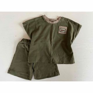 コドモビームス(こども ビームス)のセットアップ　カーキ 100(Tシャツ/カットソー)