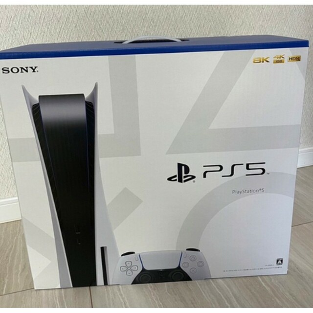 PlayStation(プレイステーション)のPS5本体CFI-1200A01（新品未開封） エンタメ/ホビーのゲームソフト/ゲーム機本体(家庭用ゲーム機本体)の商品写真