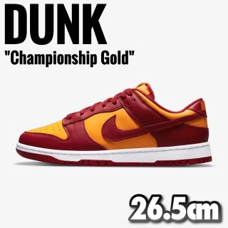 ナイキ(NIKE)の新品 NIKE DUNK LOW “Championship Gold”(スニーカー)