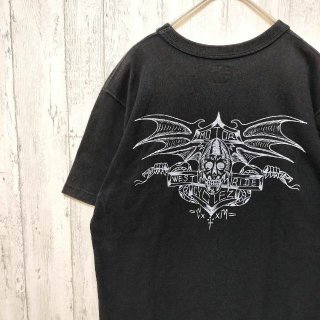 WESTRIDE(ウエストライド)のウエストライド デビルTシャツ ハーレー チョッパー スカル メンズのトップス(Tシャツ/カットソー(半袖/袖なし))の商品写真