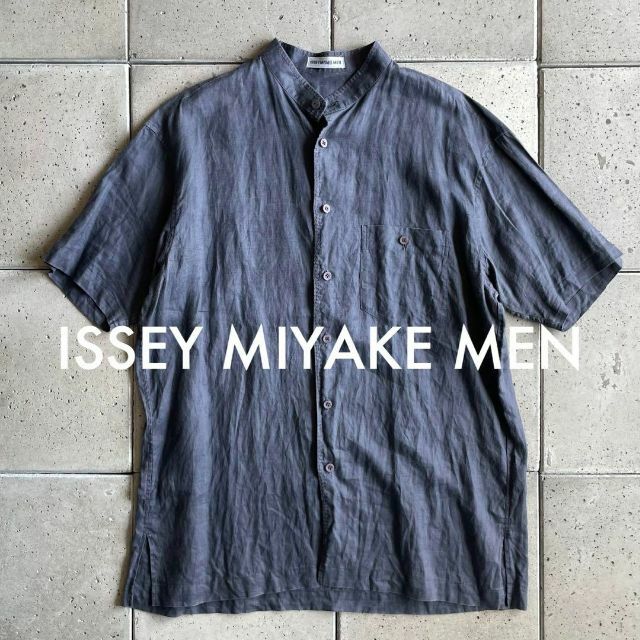 ISSEY MIYAKE　アーカイブ リネンステッチデザインジャケット 黒2レディース