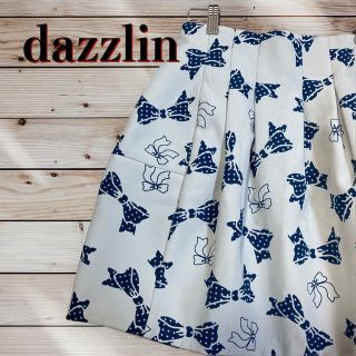 ダズリン(dazzlin)のdazzlin （ダズリン） リボン柄　ミニスカート  S(ミニスカート)