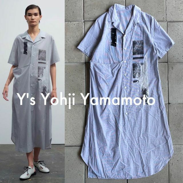 Y's - 2023SS Y's ワイズ ヨウジヤマモト プリント ストライプ