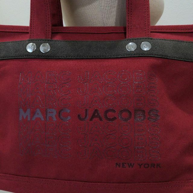 usedM5マークジェイコブス Marc Jacobs 帆布 トートバッグ レッド バッグ
