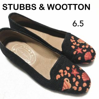 STUBBS & WOOTTON スリッポン 6.5/スタブス＆ウートン ②(ローファー/革靴)