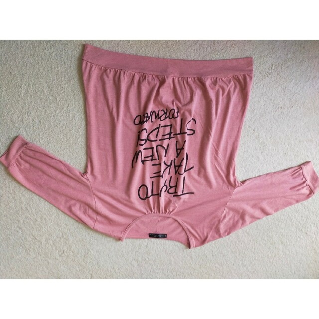 しまむら(シマムラ)のしまむら 4L 七分袖 カットソー ピンク色 レディースのトップス(カットソー(長袖/七分))の商品写真