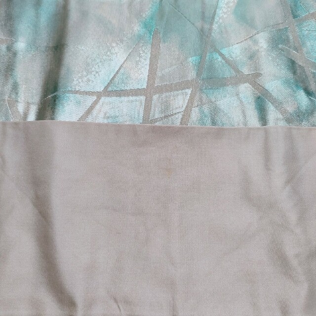 名古屋帯　氷の結晶化しかけのような柄　正絹　シルク　きぬ　珍しい レディースの水着/浴衣(着物)の商品写真