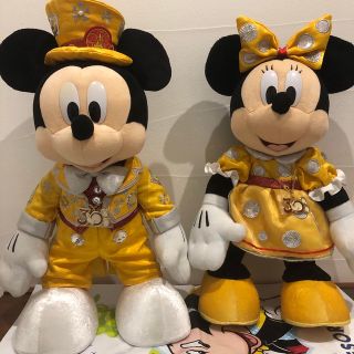 ディズニー(Disney)の●ディズニー 30周年 ミッキー ミニー 特大 自立 ぬいぐるみ(ぬいぐるみ)