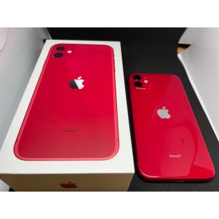 アップル(Apple)のiPhone11 128GB SIMフリー レッド(スマートフォン本体)