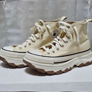 コンバース(CONVERSE)の【新同品】コンバース オールスター トレックウェーブ ハイ バターホワイト ガム(スニーカー)