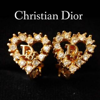 売上ランキング 美品 Dior ハートロゴイヤリング ヴィンテージ ライン