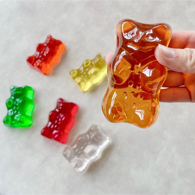 HARIBO【日本未販売】クリア　オブジェ　置物　ゴールドベア　ハリボー