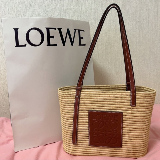 LOEWE スクエアバスケットバッグ スモール