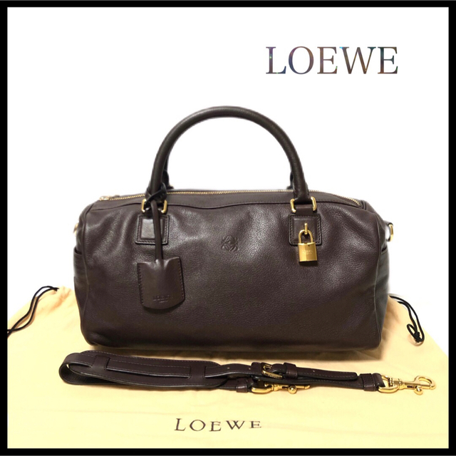 LOEWE(ロエベ)の【美品】LOEWE ロエベ  アメ　アナグラムハンドバッグボストンバッグ2way レディースのバッグ(ハンドバッグ)の商品写真