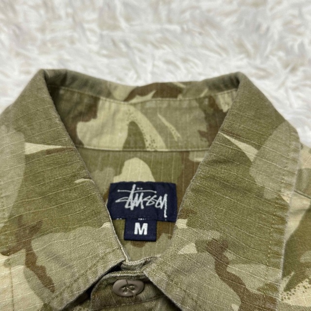 stussy ステューシー 90's シャツ　USA ストレッチ　ワークシャツ