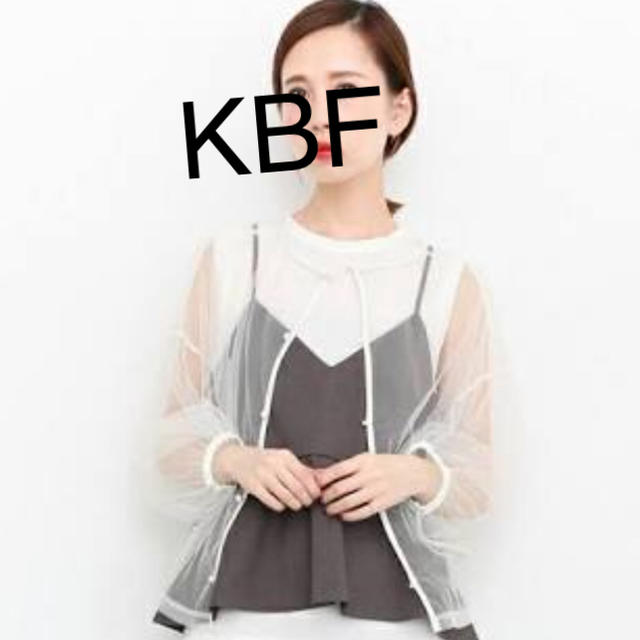 KBF(ケービーエフ)のKBF チュールオーバーブラウス レディースのトップス(シャツ/ブラウス(長袖/七分))の商品写真