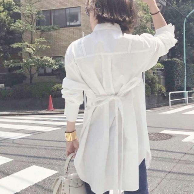 【美品】アメリ BUSTIER INTEGRATED SHIRTS　Fサイズ