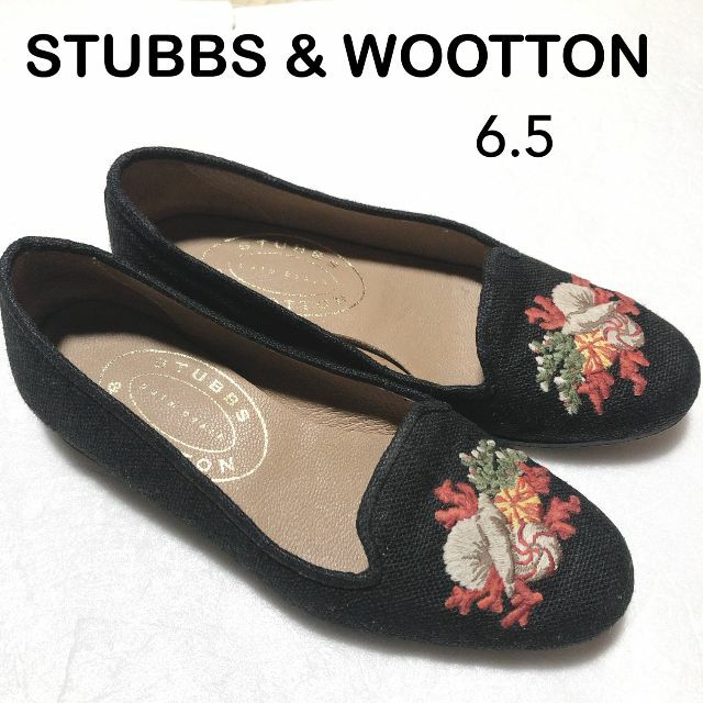 STUBBS & WOOTTON スリッポン 6.5/スタブス＆ウートン ③ レディースの靴/シューズ(ローファー/革靴)の商品写真