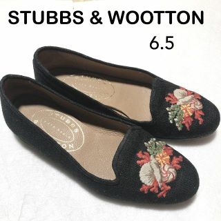 STUBBS & WOOTTON スリッポン 6.5/スタブス＆ウートン ③(ローファー/革靴)