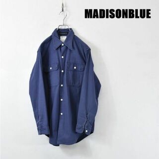 MADISONBLUE - 【マディソンブルー】メンズ コットン 長袖 B刺繍 