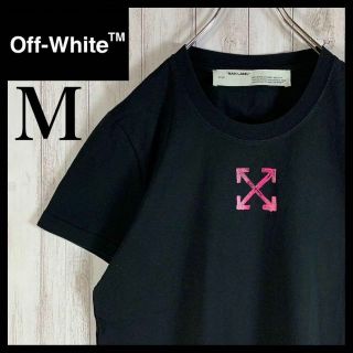 新しい順 OFF-WHITE オフホワイト Tシャツ 黒 S 両面ロゴ Tシャツ