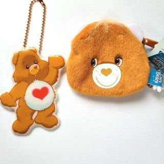 ケアベア(CareBears)の新品　２点　タグキーホルダー　ミニポーチ　ケアベア(キャラクターグッズ)