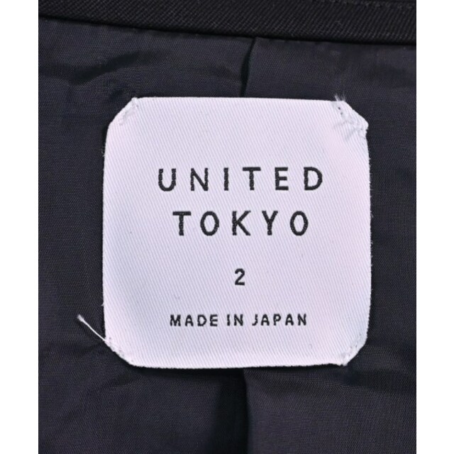 UNITED TOKYO(ユナイテッドトウキョウ)のUNITED TOKYO テーラードジャケット 2(M位) 黒 【古着】【中古】 メンズのジャケット/アウター(テーラードジャケット)の商品写真