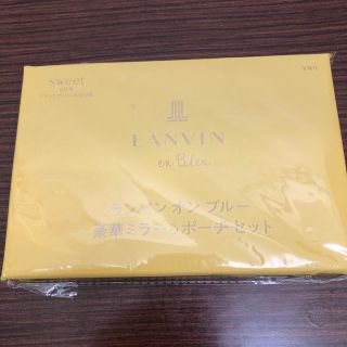 ランバンオンブルー(LANVIN en Bleu)のsweet (スウィート) 2023年 06月号付録　ミラー&ポーチセット(ミラー)