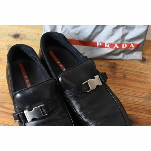 PRADA(プラダ)のMN BH0026 PRADA SPORT プラダ オールレザー 金具 メンズの靴/シューズ(スリッポン/モカシン)の商品写真