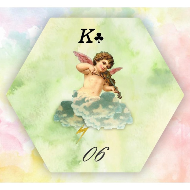 ✨超希少✨天使が描かれたレアな六角形のルノルマンカード ！オラクルカード 8