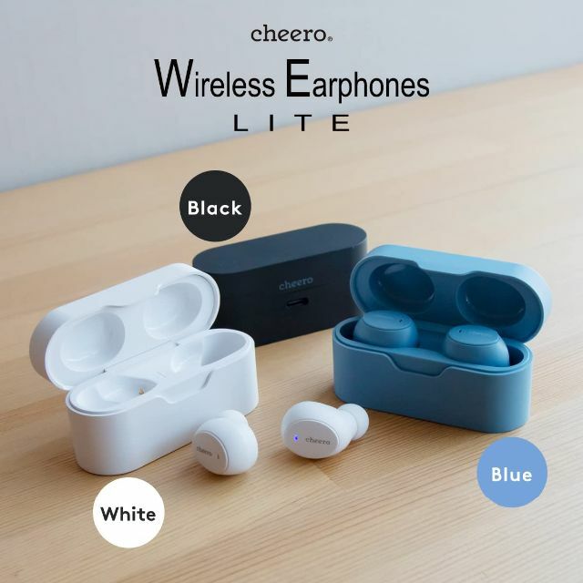 【色: Blue】cheero Wireless Earphones LITE 1