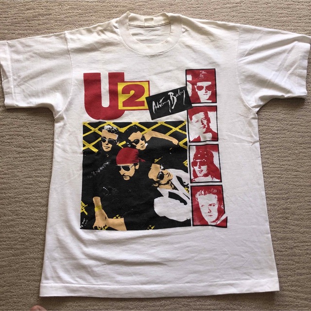 トップスヴィンテージ90s U2 アクトンベイビーツアー　両面プリント　ブート　Tシャツ