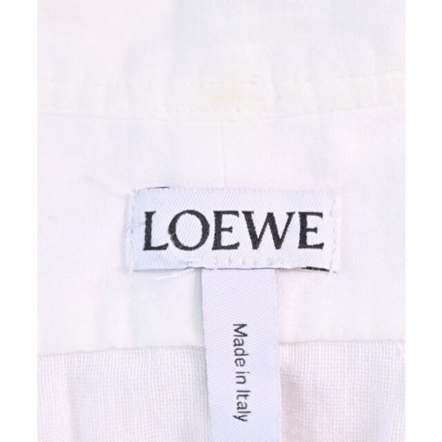 LOEWE ロエベ カジュアルシャツ 40(L位) 白 【古着】【中古】