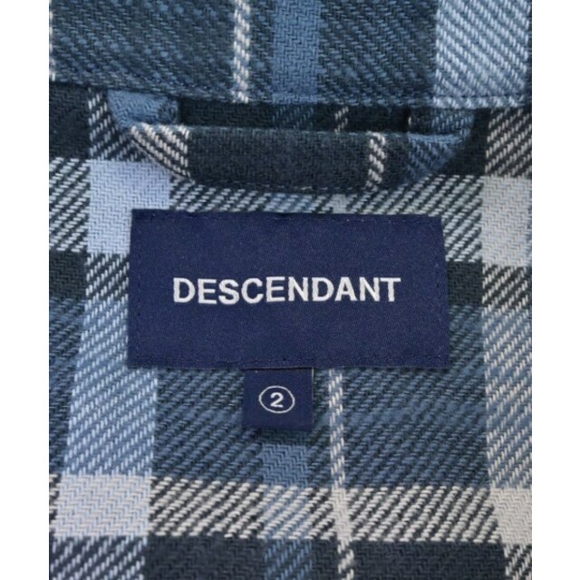 DESCENDANT(ディセンダント)のDESCENDANT カジュアルシャツ 2(M位) 青x紺等(チェック) 【古着】【中古】 メンズのトップス(シャツ)の商品写真