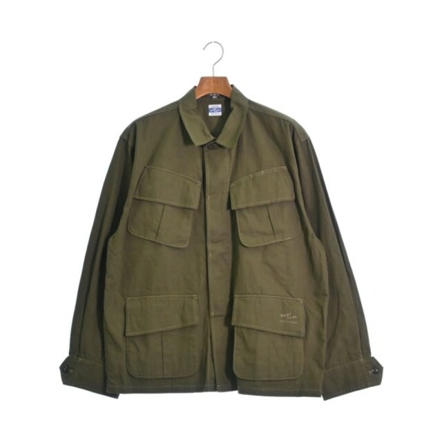 ARMY TWILL アーミーツイル ミリタリーブルゾン -(XXL位) カーキあり外ポケット4透け感